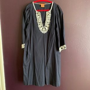 Tory Burch Navy and cream dress